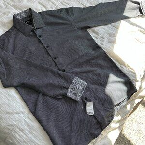 NWT Nicole Miller New York Men's Button Down Shirt-Slim Fit Medium